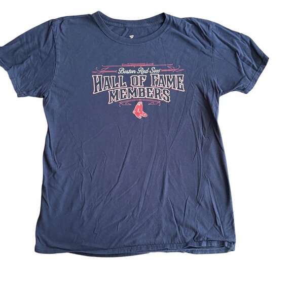 Boston Red Sox Hall Of Fame Members T-Shirt Large Fanatics MLB Navy Short Sleeve - Picture 1 of 4